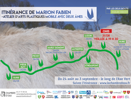 Veillée à Ohis / Itinérance de Marion Fabien, atelier mobile et deux âne - 